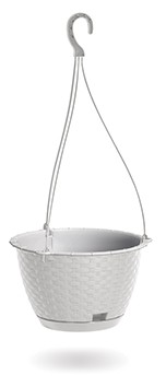 Doniczka wisząca RATOLLA ROUND BIAŁY śr. mm (DRLW240-S449) Prosperplast