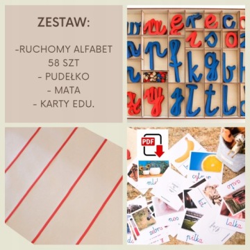 Pohyblivá abeceda z plsti krabička podložka karty Pdf