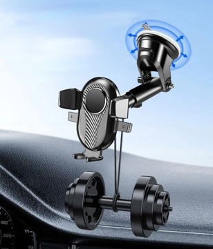 Прочный и устойчивый держатель для телефона в кабине, решетка окна автомобиля Черный