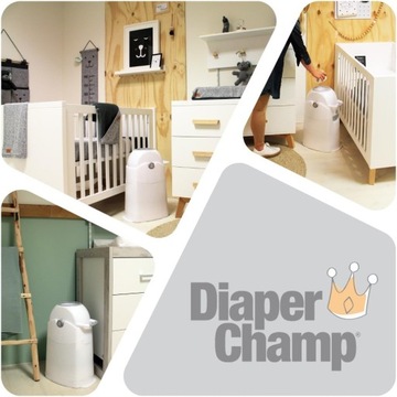 Корзина для использованных подгузников Diaper Champ, средний белый