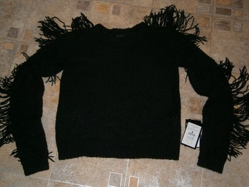 MOHITO COLLECTION CZARNY SWETER Z FREDZLAM ROZ M