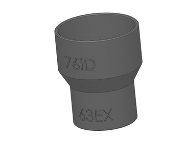 Adapter Axminster 410063 63E 76ID Clarke CPT1000