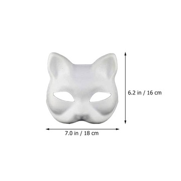 Белая маска DIY Therian Masks однотонная 3 шт.