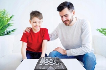 Интеллектуальные шахматы ChessMan Elite,интерактивная игра, Lexibook,ins. Польский 7+