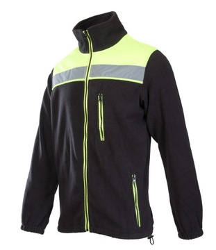BLUZA POLAROWA CZARNO ŻÓŁTA BENEFIT RIVAL M
