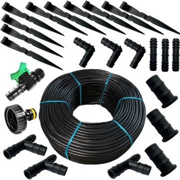 КАПЕЛЬНАЯ ЛИНИЯ Капельное орошение 25М+ 24 шт. Капельный шланг