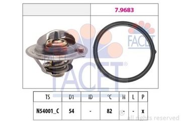 FACET 7.8727 TERMOSTAT KAPALINA CHLADÍCÍ