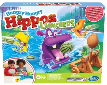 HASBRO GRA ZRĘCZNOŚCIOWA GŁODNE HIPCIE Z WYRZUTNIĄ
