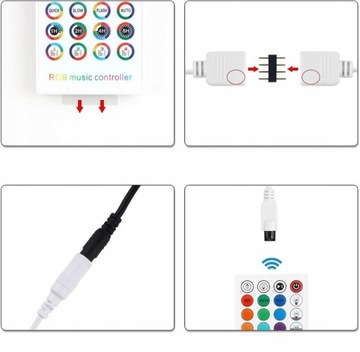 Светодиодная лента 20M RGB 5050 LEDs КОМПЛЕКТ УДАЛЕННОГО ПРИМЕНЕНИЯ