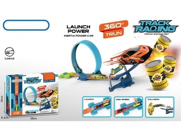 АВТОГОНОЧНАЯ ТРАССА С АВТОМОБИЛЬНЫМ ПЕТЛЕМ НА 360 ГРАДУСОВ