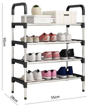ПОЛКА ДЛЯ ОБУВИ ПОДСТАВКА КНИЖНЫЙ ШКАФ 4 УРОВНЯ ПРОЧНЫЙ ОРГАНАЙЗЕР ДЛЯ ОБУВИ ДЛЯ ДОМА