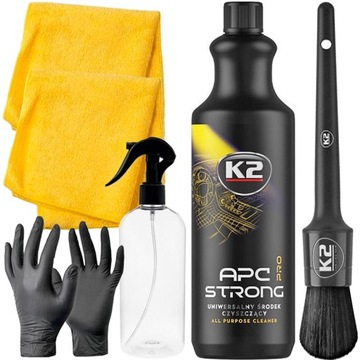 K2 ZESTAW DO CZYSZCZENIA WNĘTRZA SAMOCHODU APC PRO