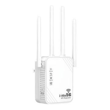 WIFI усилитель сигнала LAN ретранслятор RJ-45 1200Mbps маршрутизатор AP 4 антенны 5GHz