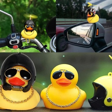4 X УТКА ДЛЯ АВТОМОБИЛЯ, ВЕЛОСИПЕДА, ЗАБАВНАЯ УТКА С ПРОПЕЛЛЕРОМ ДЛЯ ШЛЕМА