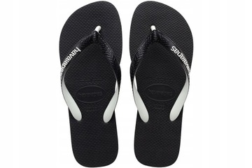 HAVAIANAS JAPONKI GUMOWE CZARNE Z LOGO 39/40 2ŻoA