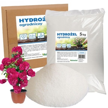 SUPER agrożel WODY Hydrożel ogrodniczy nawadnia rośliny NAWADNIACZ 5kg