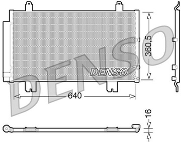 DENSO DCN51005 KONDENZÁTOR KLIMATIZACE