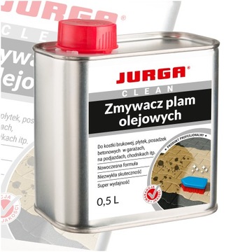 Zmywacz Plam Olejowych Do Uciążliwych Plam Nie Odbarwia Kostki 0,5L JURGA