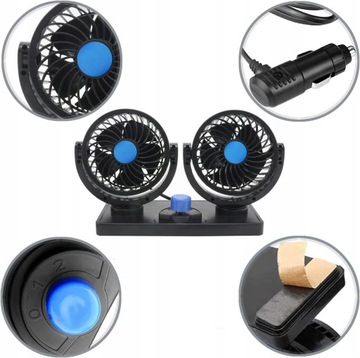 АВТОМОБИЛЬНЫЙ ВЕНТИЛЯТОР 12 В ЛЕТНИЙ АВТОМОБИЛЬНЫЙ КОНДИЦИОНЕР 360°