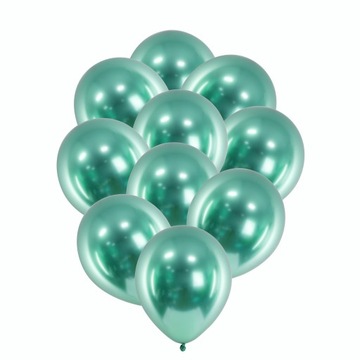 Balony ZIELONE urodziny wesele KARNAWAŁ STUDNIÓWKA glossy 30cm 10szt