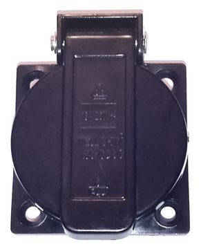 Gniazdo tablicowe WS-023C 250V 16A IP44 uziemienie Schuko