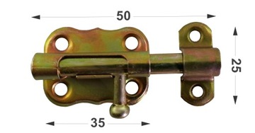 ЗАЩЕЛКА УНИВЕРСАЛЬНАЯ ДЛЯ ВОРОТ 35ММ ОЦИНКОВАННАЯ