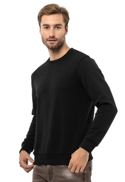 Ciepła Bluza Męska Cipo Baxx Klasyczna Elegance Premium Bawełna