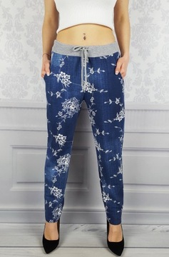 КОМФОРТНО - БРЮКИ - СВИТШОТ - ЦВЕТЫ - ХЛОПОК