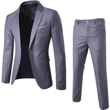MĘSKI GARNITUR ELEGANCKI slim fit Komplet S-6XL