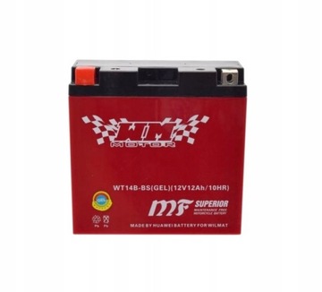 AKUMULATOR ŻELOWY WT14B-BS YT14B-BS 12V YAMAHA BT FJR FZS MT XJR XV XVS HIT