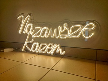 БОЛЬШАЯ надпись Неон Неон ВМЕСТЕ ЛУЧШЕ 77 см свадьба