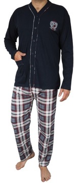 МУЖСКИЕ ПИЖАМЫ Клетчатая пижама на молнии для больницы L