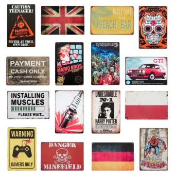 Металлическая бляшка в стиле ретро ФРАНЦУЗСКИЙ ФЛАГ