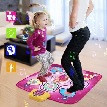 ТАНЦЕВАЛЬНЫЙ КОВР ДЕТСКАЯ МУЗЫКА НАВЫКИ ИГРА КЛАВИАТУРА ТАНЦЕВАЛЬНАЯ МУЗЫКА