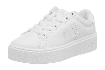 Buty FILA CROSSCOURT dziecięce białe sneakersy trampki skóra ekologiczna 34