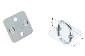 ПЛАН ПРИЦЕПА С КВАДРАТНОЙ ПОСАДОЧНОЙ РУЧКОЙ