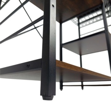 LOFT кухонный стол микроволновая стойка 90x40 корзина крючки RUSTICCAL