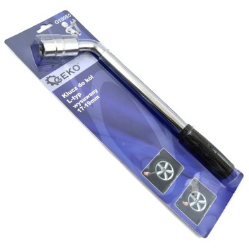 GEKO KLUCZ DO KÓŁ L-TYP WYSUWANY 17-19MM G10055