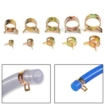 100SZT Opaski ZACISKOWE ŚLIMAKOWE metalowe SKRĘCANE cybanty OBEJMY 6-22mm