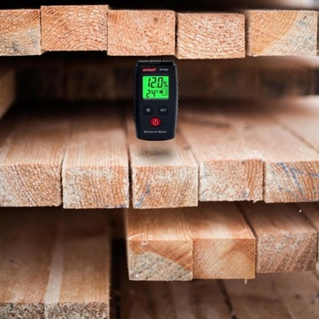Cyfrowy miernik wilgotności typu pin, detektor wycieków wody tester wilgoci