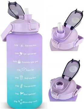 СПОРТИВНАЯ БУТЫЛКА 2Л МОТИВАЦИЯ БУТЫЛКА ДЛЯ ВОДЫ СХЕМА РУЧКИ-ТРУБКИ 2000мл