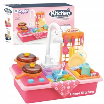 ZLEWOZMYWAK 2w1 KUCHENKA DLA DZIECI WODA WOOPIE, plastikowy, CE, wielokolorowy