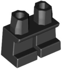 LEGO NOGI, NÓŻKI KRÓTKIE CZARNE NR 41879
