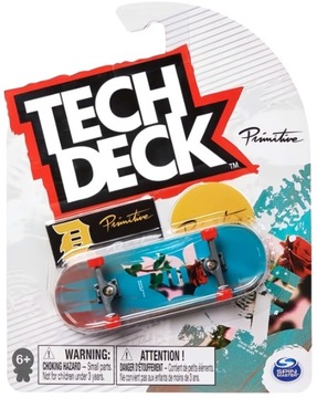 DESKOROLKA PRIMITIVE RÓZA FINGERBOARD + NAKLEJKI TECH DECK