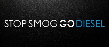 Наклейка Stop SMOG Go Diesel, длина 35 см.