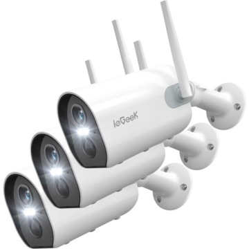 Venkovní Bezdrátová Wifi Kamera 2K 3MPX 4X Zoom 15000MAH Akumulátor X3