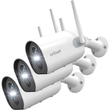 Kamera Zewnętrzna WiFi Bezprzewodowa 2K 3MPx 4x Zoom 15000mAh Akumulator x3