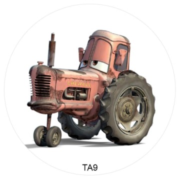 Вафли для торта TRAKTOR Принт 20 см круглая ферма для дня рождения