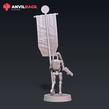 Модель CLANKER STANDARD BEARER подходит для игры Star Wars Legion.