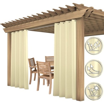 ZASŁONY OGRODOWE 155x180 DO ALTANY TARASU OGRODU